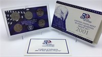 2001 U.S. Mint 50 State Quarters Proof Set