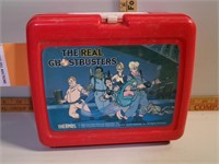 Plastic The Real Ghostbusters Lunch Box w/ Thermos