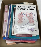 Lot of assorted knitting books