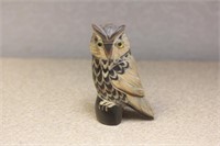 Well Carved Horn Owl