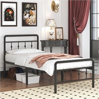 Nailsong 18 Inch Tall Twin Bed Frames with Headboa