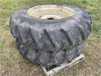 2 - 16.9x30 Tractor Tires & Rims