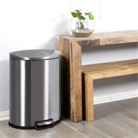 StyleWell 13 Gal. Stainless Steel D-Shaped Step On