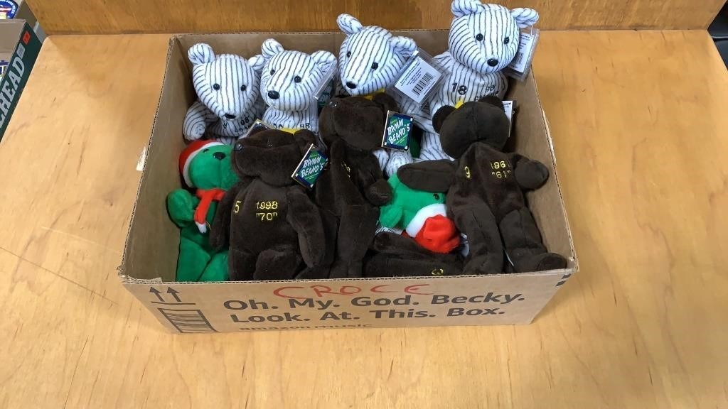 Box Lot of Collector Bears