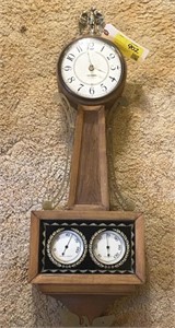 Westclox Clock w/ Hygrometer, 31"