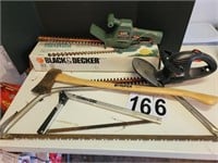 2 B&D Hedge Trimmers ~ 2 Limb Saws ~ Axe