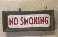 Framed No Smoking Sign