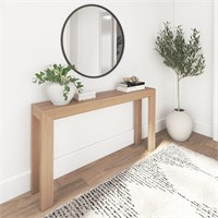 Plank+Beam Modern Solid Wood Console Table, 56 Inc