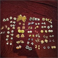 Costume Jewelry- 47 pairs of earrings