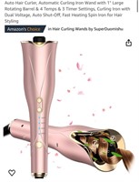 Auto Hair Curler, Automatic Curling Iron Wand