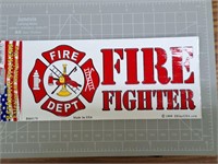 Firefighter bumper sticker