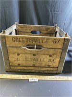 Vintage Cool Wood & Metal Collinsville Crate