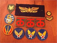 US WWII patches and unit flashes