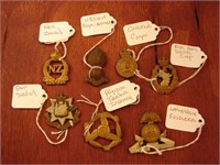 WWII English & Commonwealth hat badges