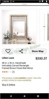 Rectangular wall mirror