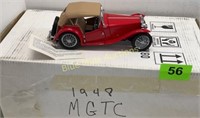 1948 Die Cast MGTC 1:24 scale in box