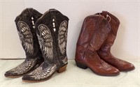 PAIR OF CORRAL VINTAGE COWBOY BOOTS, SIZE 8 &.....