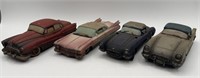 4-Popular Imports Patina Cars-Resin