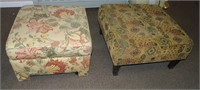 2 Vintage Ottomans