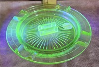 VASELINE URANIUM GLASS ASHTRAY