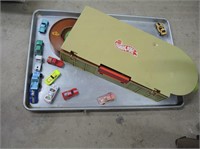HOT WHEEL TOY AND CARS ON TRAY