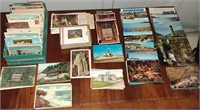 Assorted Vintage Postcards and Travel Photos /
