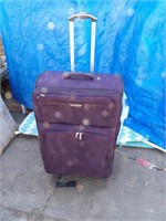 Large Purple Rolling Suitcase