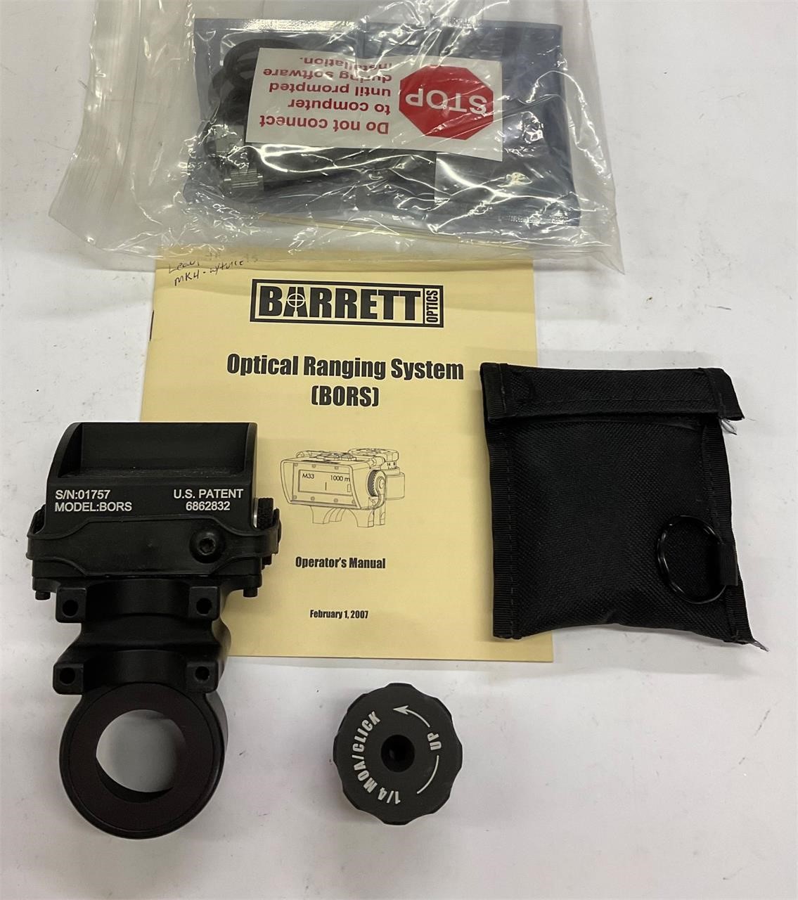 Barrett Optics Optical Range System Parts