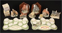 Twelve David Winter Cottages, Bookends, Cameos