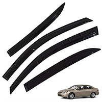 4-Pack Automotive Window Visor Vent Rain Guard De