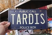 TARDIS DR. WHO LICENSE TAG