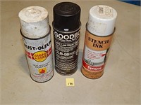 3 Cans of Partial Spray Paint NO SHIPPING