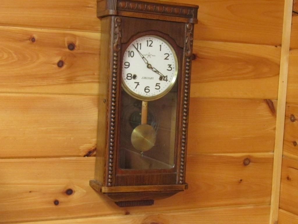 Eikeisha Pendulum Clock w/Key Made in Occupied