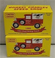 2x- Honest Charley Speed Shop Truck Banks NIB