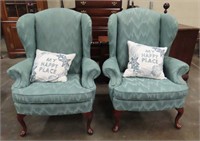 Pair of Wingback Chairs