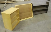 Wood Bookshelf, Approx 49"x10"x30", Magazine/Book
