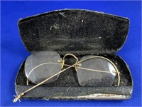 Antique Cased Men's Spectacles