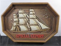*Heileman's Special Export Plastic Wood Carved