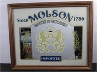 *Vintage Molson Makes it Golden Imported Beer Wall