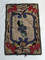 Floral Small Hand Made Area Rug