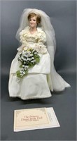 20" Danbury Mint Princess Bride Diana Doll