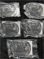 1983 Hesston NFR Buckles, LOT of 5, NOS