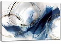 ABSTRACT CANVAS WALL ART, 24 X 16 IN.