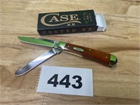 Case Wooden Handle Trapper Knife