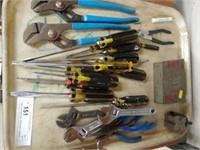 Tools- Screwdrivers, Wrenches, Channel Locks,
