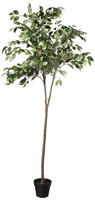 Amazon Basics Artificial Ficus Tree Fake Plant...