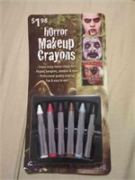 (N) Horror Halloween Make Up Crayons Vampires Zomb