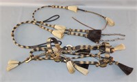 Handmade Horsehair Braided Bridle and Whip