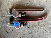 (2) 10" Pipe Wrenchs