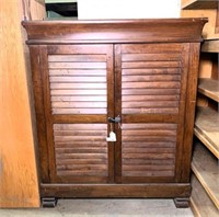 Louvered Door Media Stand